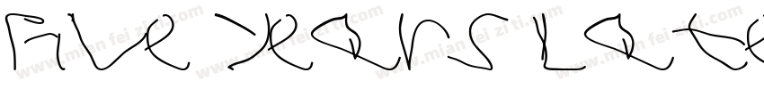 Five Years Later字体转换